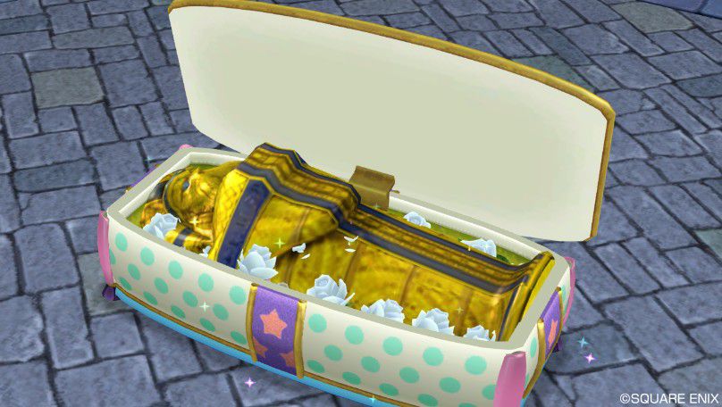 ドラクエ10ハウジング 棺桶風のベッド 家具