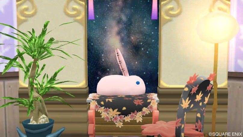 ドラクエ10ハウジング ニードルうさこ人形で雪うさぎ