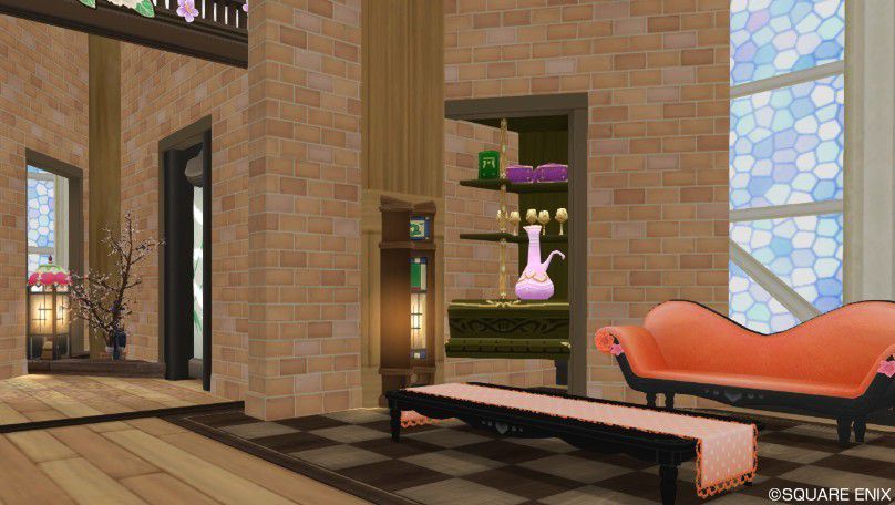 ドラクエ10ハウジング 和風モダンな屋敷 テラス付きの家