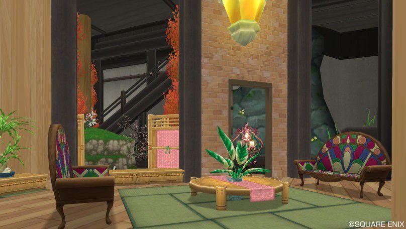 ドラクエ10ハウジング 和風モダンな屋敷 テラス付きの家