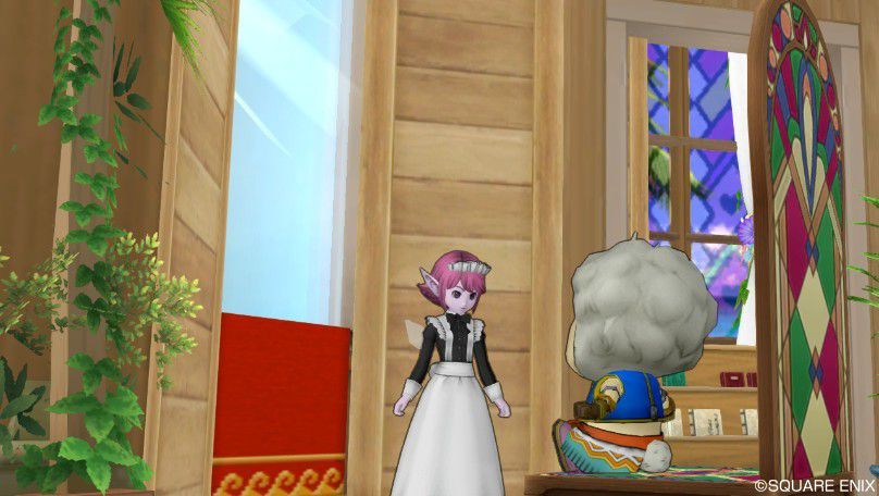 ドラクエ10ハウジング 水槽で作る鏡を使って美容院を再現